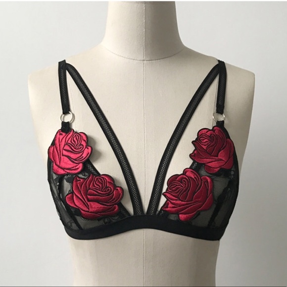 🔴Rose Flower Bralette LAST ONE‼️ - Picture 3 of 5